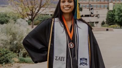 NSLS member at graduation